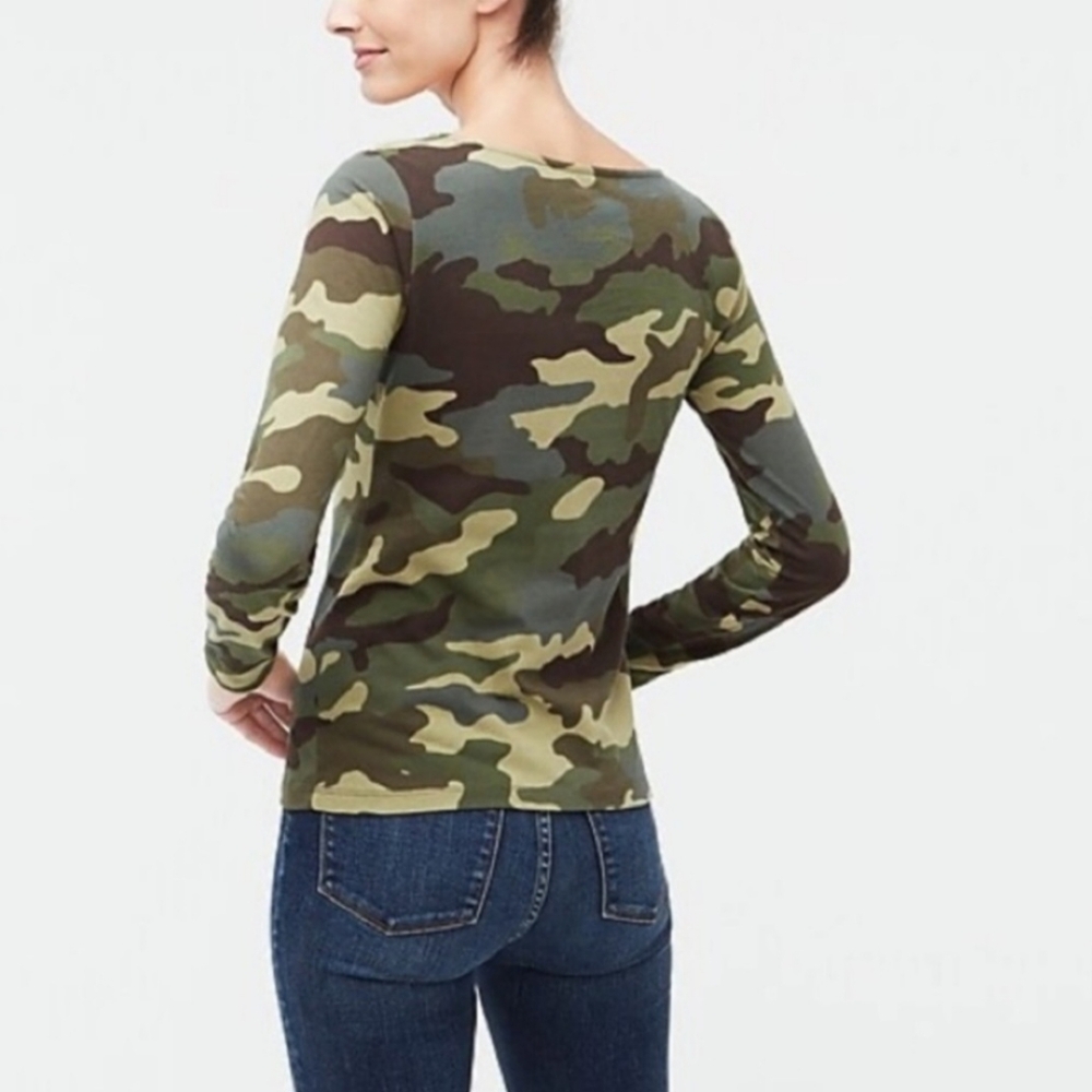 J. Crew Factory Artist Camo Tee Size Small - Picture 2 of 7